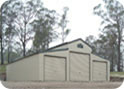 American Barn with 3 Roller Doors
