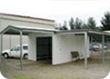 Garage with Garaport and Lean-to